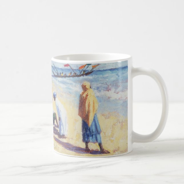 Der Strand bei Abene Senegal 1997 Kaffeetasse (Rechts)