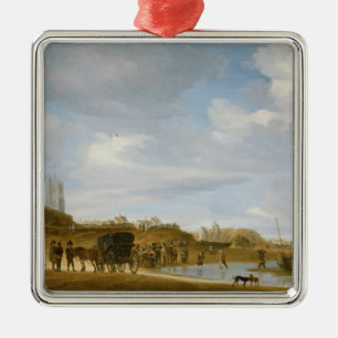Der Strand bei Egmond-an-Zee Ornament Aus Metall