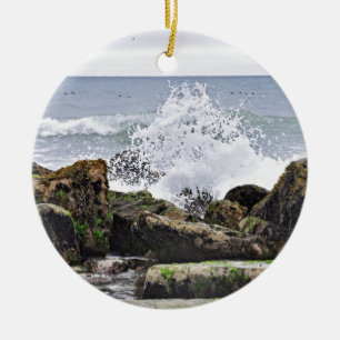 Der Strand bei Montauk, NY Keramikornament