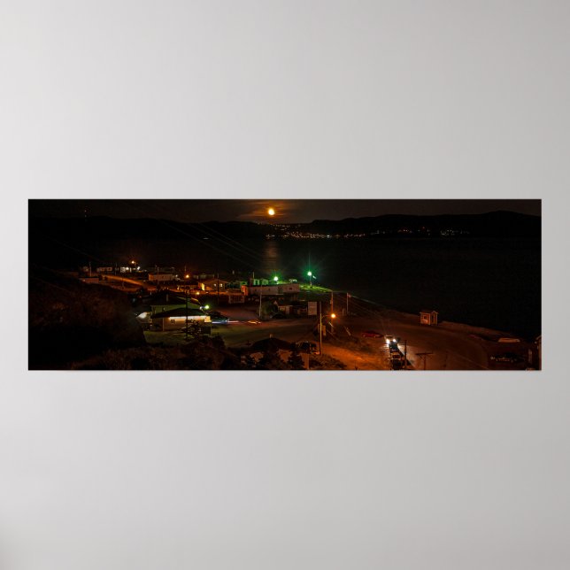 Der Strand bei Nacht Poster (Vorne)