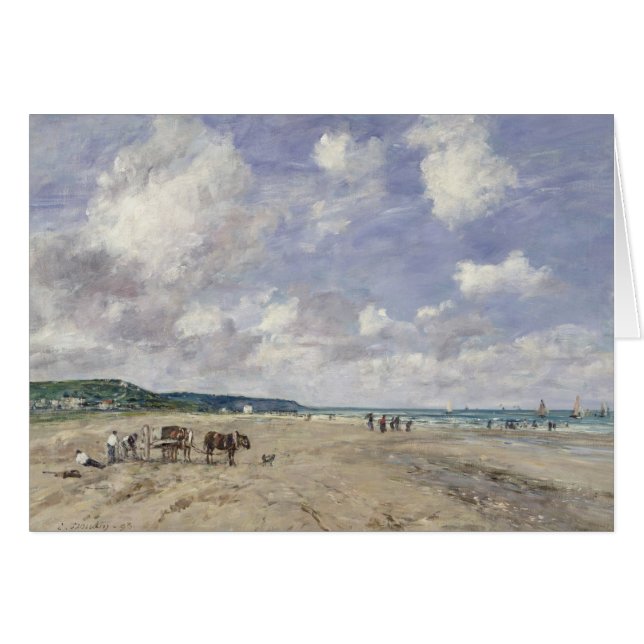 Der Strand bei Tourgeville, 1893 (Vorderseite (Horizontal))