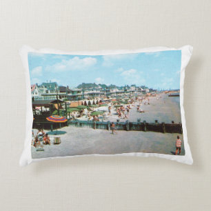 Der Strand, Cape May NJ, Vintage Dekokissen