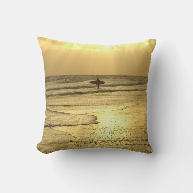 Der Strand des Sunset Kissen (Vorderseite)