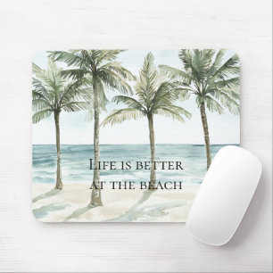 Der Strand des tropischen Palmen Mousepad