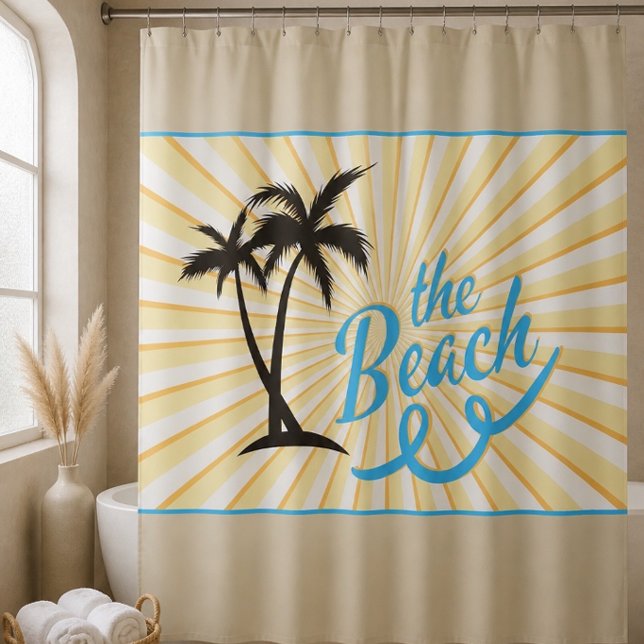 Der Strand - Design Nr. 4 Duschvorhang (Von Creator hochgeladen)