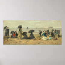 Der Strand - Eugène Boudin