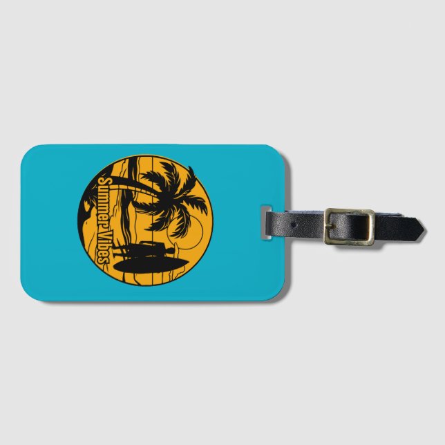 Der Strand Gepäckanhänger (Vorderseite (Horizontal))