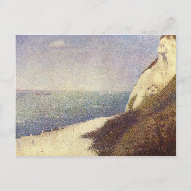 Der Strand in Honfleur von Georges Seurat Postkarte (Vorderseite)