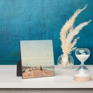 Der Strand in Long Branch, New Jersey Fotoplatte