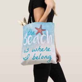 Der Strand ist der Ort, an dem ich zu zitiere