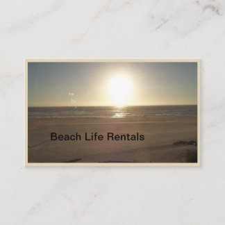 Der Strand ist mein Geschäft Visitenkarte