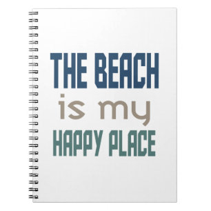 Der Strand ist mein glücklicher Ort Notizblock