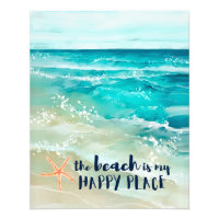 Der Strand ist mein glücklicher Ort Starfish Ozean