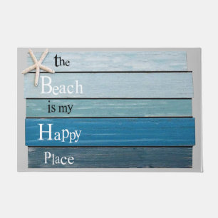 Der Strand ist mein glücklicher Platz Mat, Beach  Fußmatte