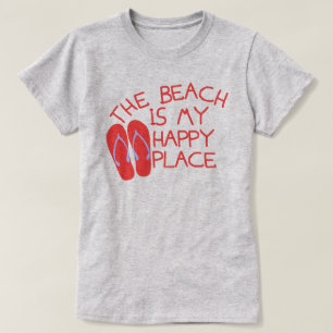 Der Strand ist mein glücklicher Platz T-Shirt