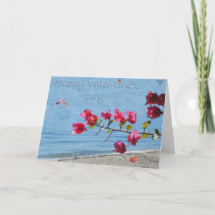 Der Strand-Karte des Valentinsgrußes Feiertagskarte