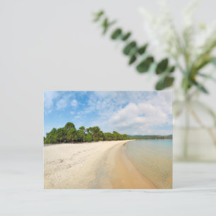 Der Strand Koukounaries der Insel Skiathos, Griech Postkarte