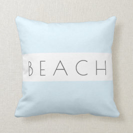 Der Strand Modern Blue Gray White Coastal einfach Kissen