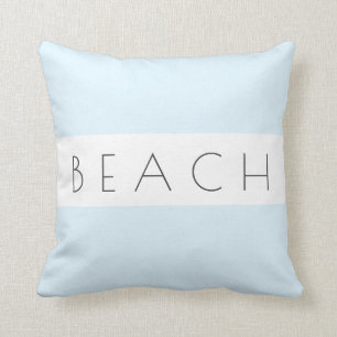 Der Strand Modern Blue Gray White Coastal einfach Kissen