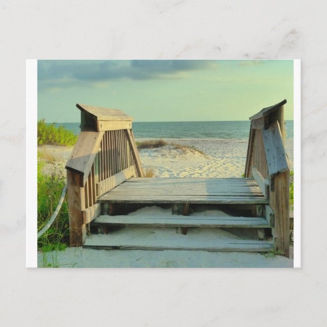 Der Strand Postkarte (Vorderseite)