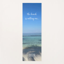 Der Strand ruft mich Personalisiert an Yogamatte