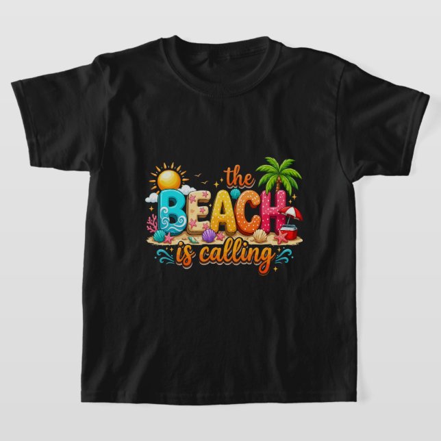 Der Strand ruft Sommer-Vibes T-Shirt (Ablage )