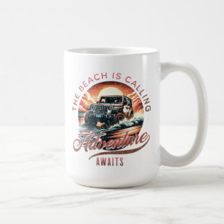 Der Strand ruft Tasse an