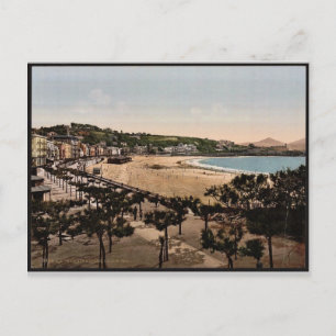 Der Strand, San Sebastian, Spanien Vintage Photoch Postkarte