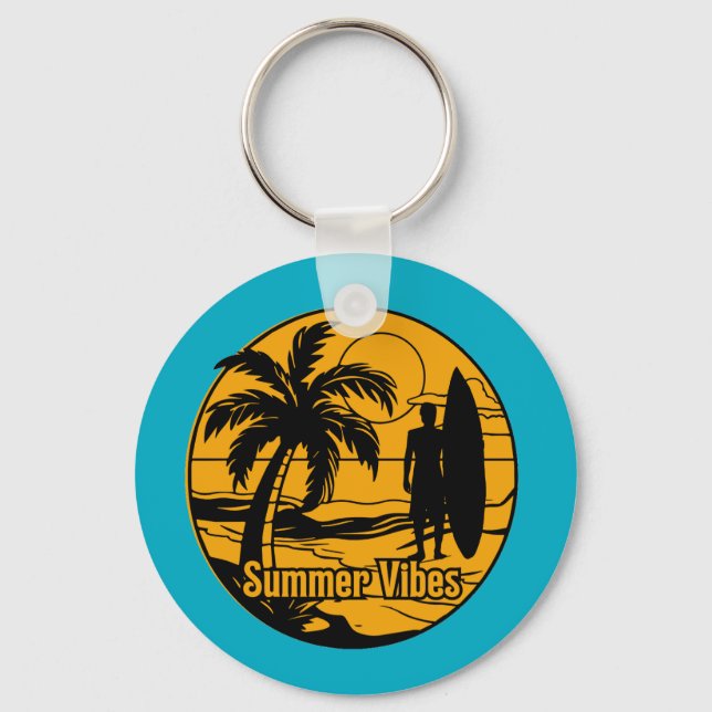 Der Strand Schlüsselanhänger (Vorderseite)