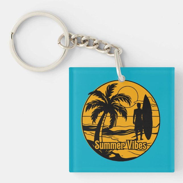 Der Strand Schlüsselanhänger (Vorderseite)