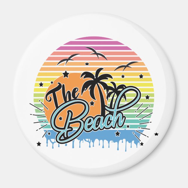 Der Strand, Sommer 2023 Magnet (Vorne)