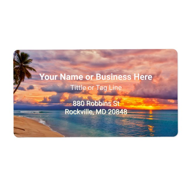 Der Strand Sunrise und die Palmen tropisch (Vorne)