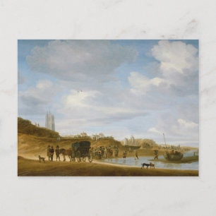 Der Strand von Egmond-an-Zee Postkarte