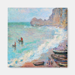 Der Strand von Etretat Claude Monet Magnet