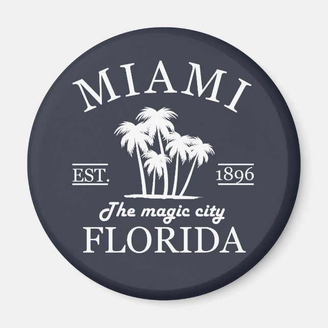 Der Strand von Miami City in Florida Magnet (Vorne)