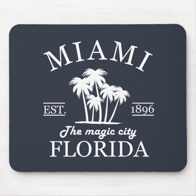 Der Strand von Miami City in Florida Mousepad (Vorne)
