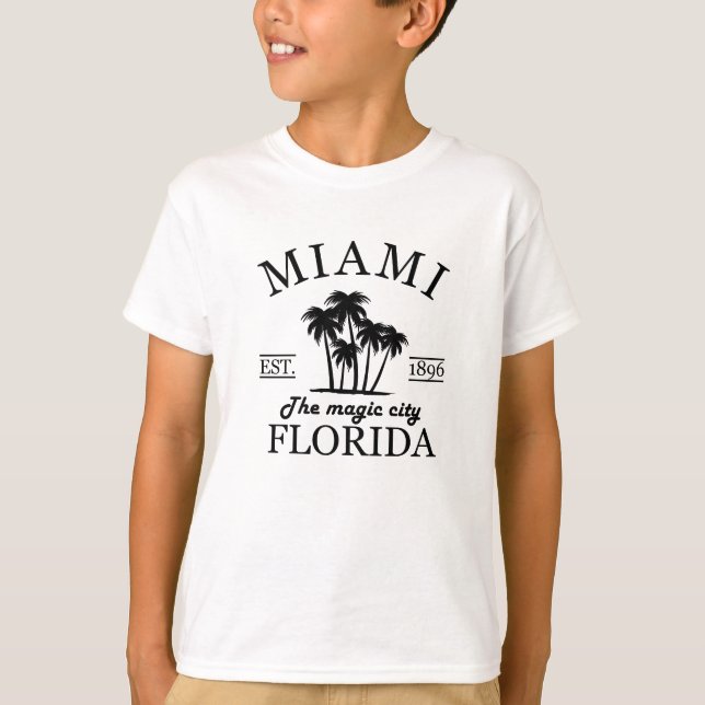 Der Strand von Miami City in Florida T-Shirt (Vorderseite)