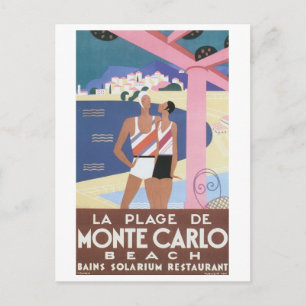 Der Strand von Monte Carlo Beach Postkarte