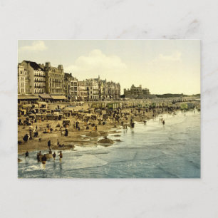 Der Strand von Ostende Belgien Postkarte