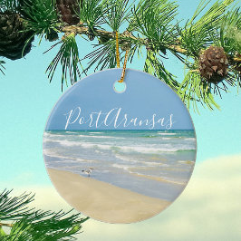Der Strand von Port Aransas Keramik Ornament