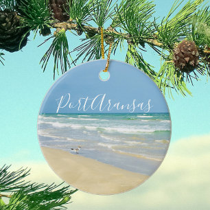 Der Strand von Port Aransas Keramik Ornament