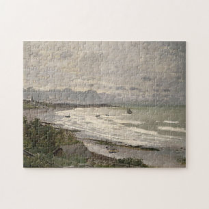 Der Strand von Sainte-Adresse Monet Fine Art Puzzle