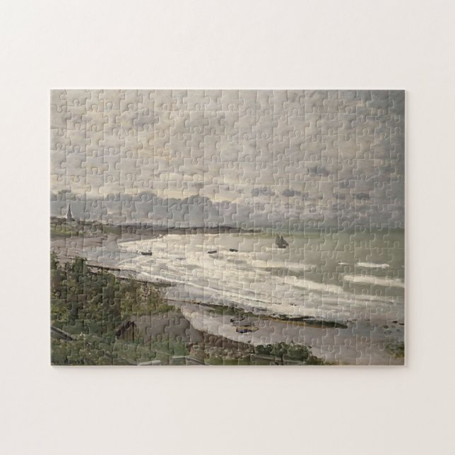 Der Strand von Sainte-Adresse Monet Fine Art Puzzle (Horizontal)