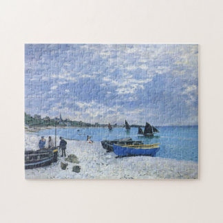 Der Strand von Sainte-Adresse Monet Fine Art Puzzle