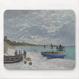 Der Strand von Sainte-Adresse von Claude Monet Mousepad