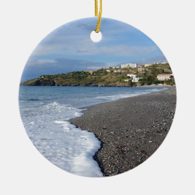 Der Strand von Scalea Keramikornament (Vorne)