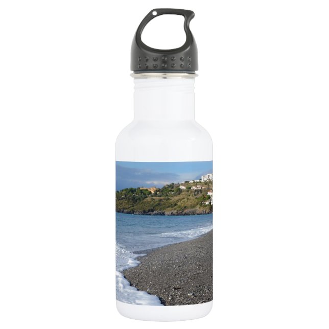 Der Strand von Scalea Trinkflasche (Vorderseite)