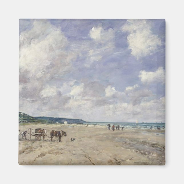 Der Strand von Tourgeville, 1893 Magnet (Vorne)