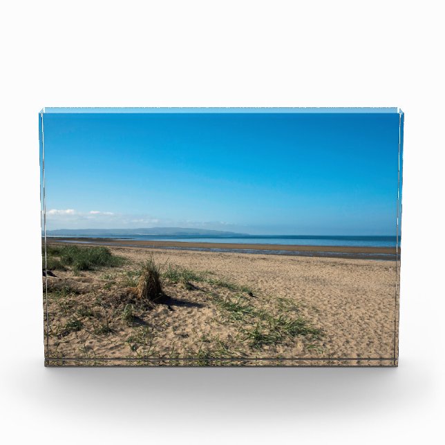 Der Strand von Troon Schottland Postkartenposter Fotoblock (Vorderseite)