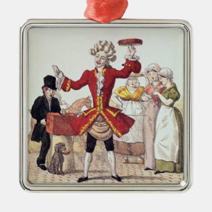 Der Straßen-Sänger, graviert von Alois Senefelde Ornament Aus Metall